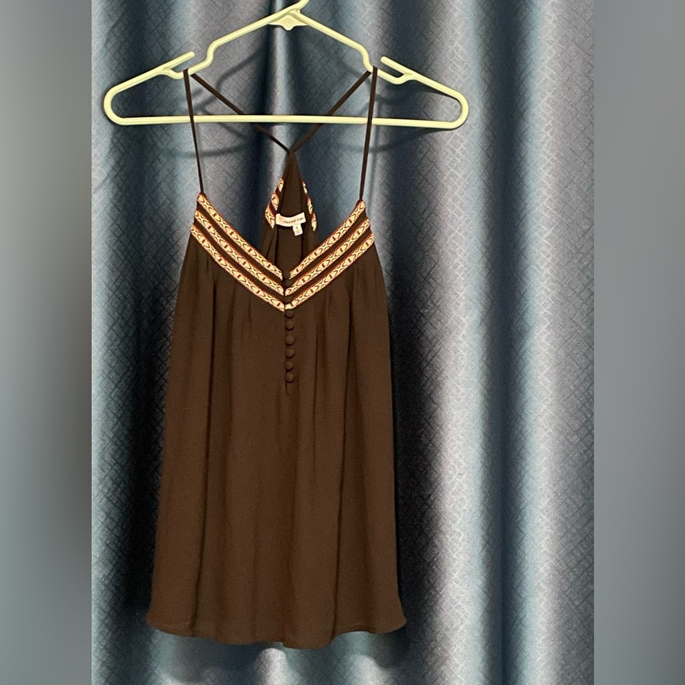 Naked Zebra Black Camisole with Fun Accents